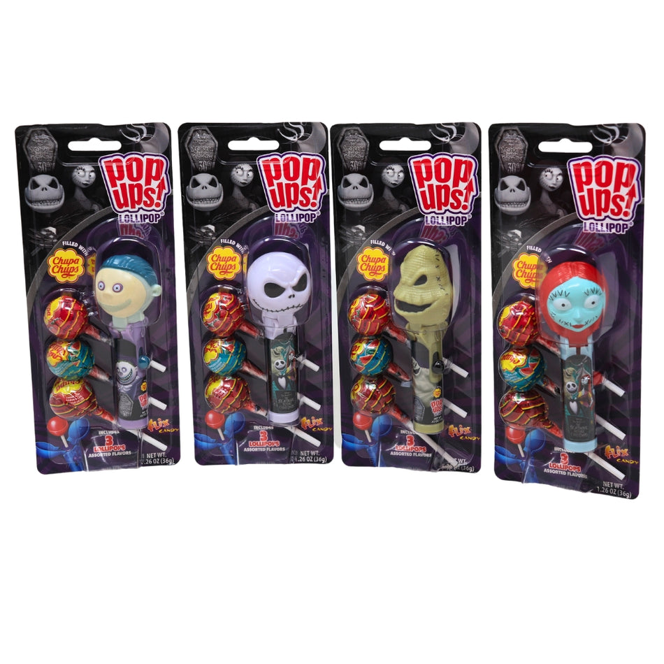 Nightmare Before Christmas Pop Ups Lollipops Singles 36g - 12 Pack