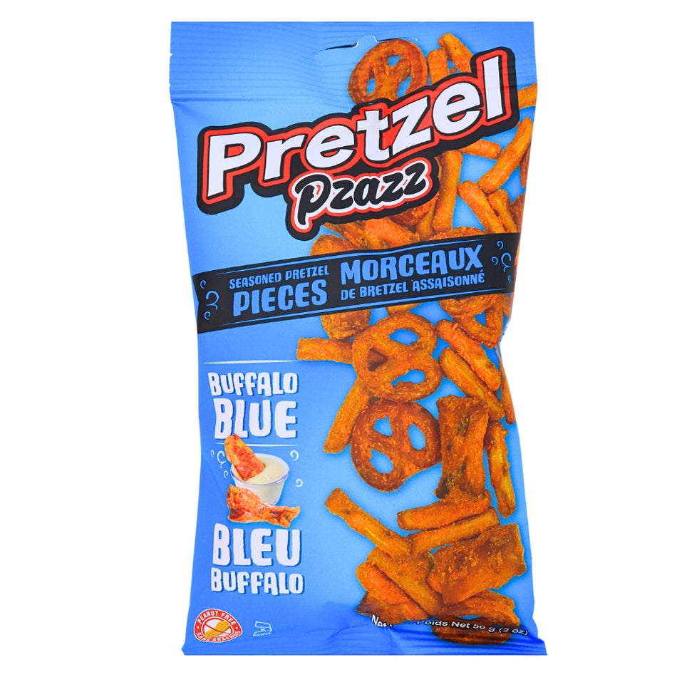 Pretzel Pzazz Buffalo Blue Cheese 56g -  Pack - Pretzel Snack - Food Snack - Candy Store