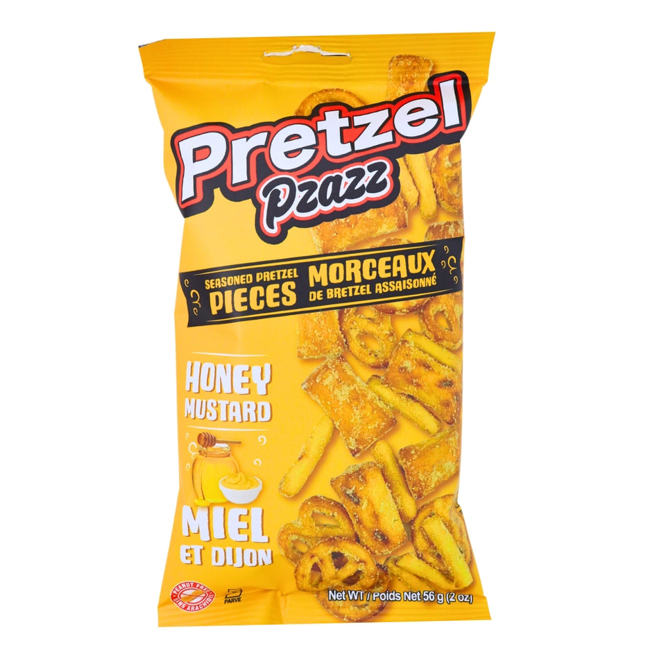 Pretzel Pzazz Honey Mustard 56g -  Pack - Pretzels - Snack Food - Snack - Pretzel Pzazz - Pretzel Pzazz Honey Mustard