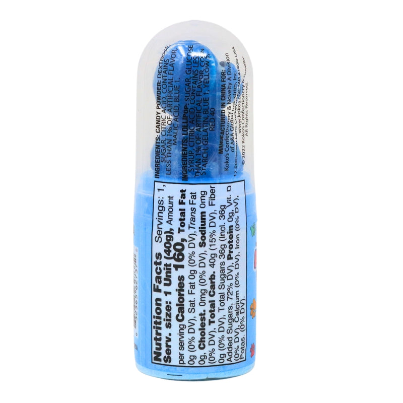 Puppy Palz Dip n Lik - 12 Pack Nutrition Facts Ingredients - Lollipop