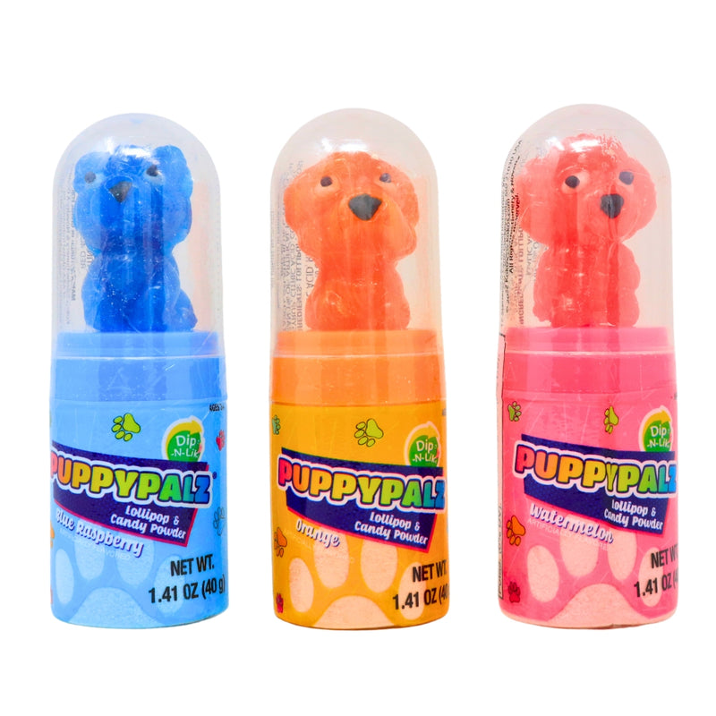 Puppy Palz Dip n Lik - 12 Pack - Lollipops