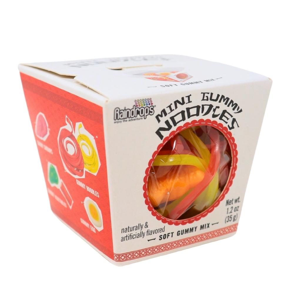 Raindrops Gummy Noodles in Takeout Carton 1.2oz - 12 Pack