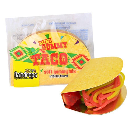 Raindrops Mini Gummy Taco 1.8 oz - 16 Pack