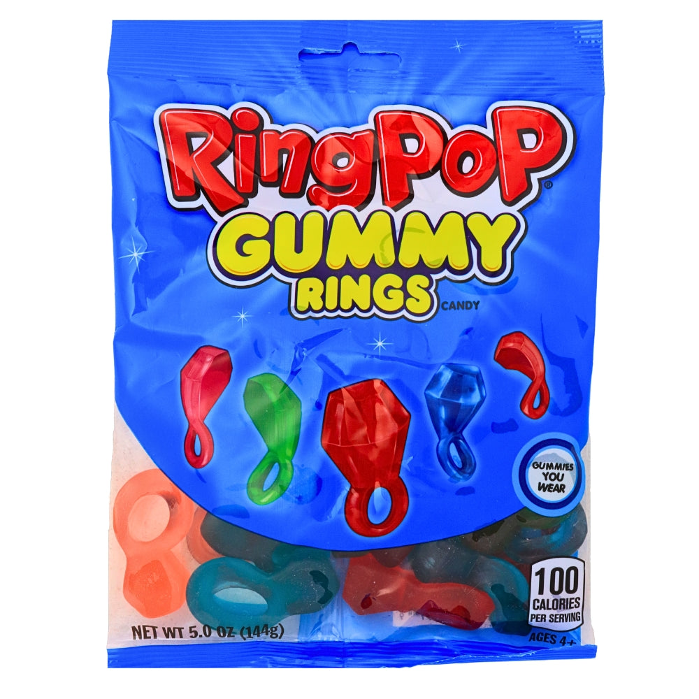 Ring Pop Gummies Rings 5.07oz - 12 Pack - Ring Pop - Candy Store - Wholesale Candy