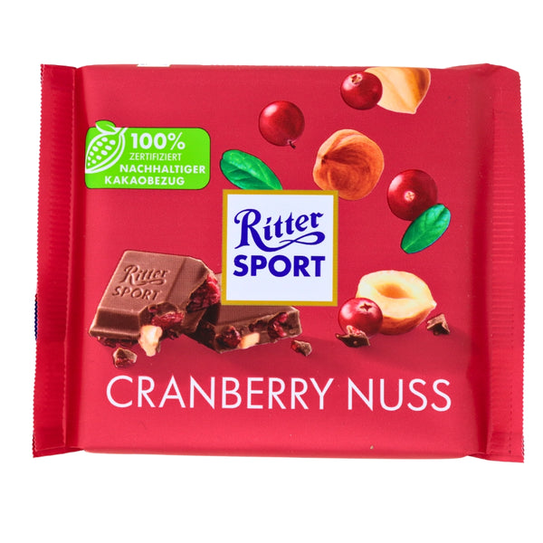 Ritter Sport Cranberry Nut 100g - 12 Pack