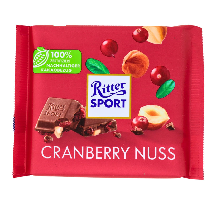 Ritter Sport Cranberry Nut 100g - 12 Pack