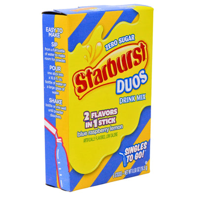 Starburst Duos Singles to Go Blue Raspberry Lemon - 12 Pack