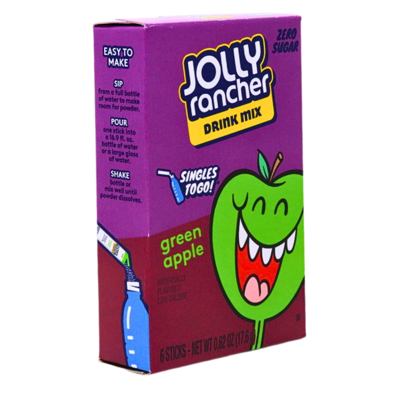 Jolly Rancher Singles To Go Green Apple - 12 Pack