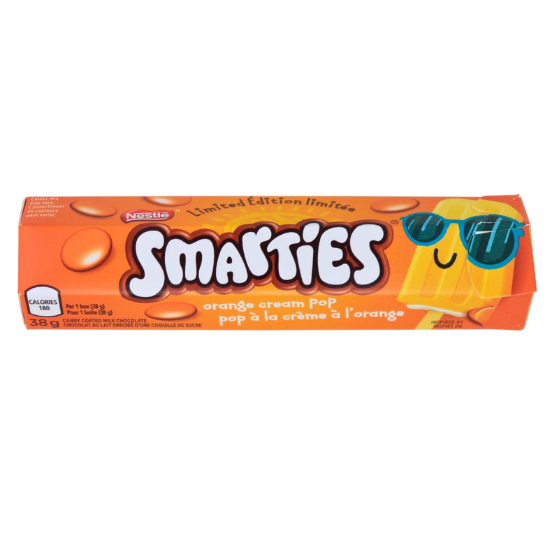 Smarties Orange Cream Pop 38g - 24 Pack