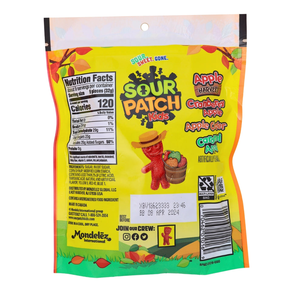 Sour Patch Kids Apple Harvest 10oz - 6 Pack | iWholesaleCandy.ca