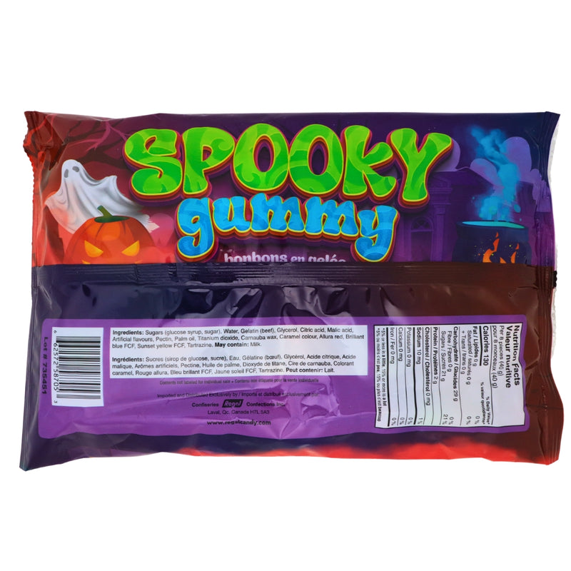 Spooky Gummy 250g-1 Pack Nutrition Facts Ingredients