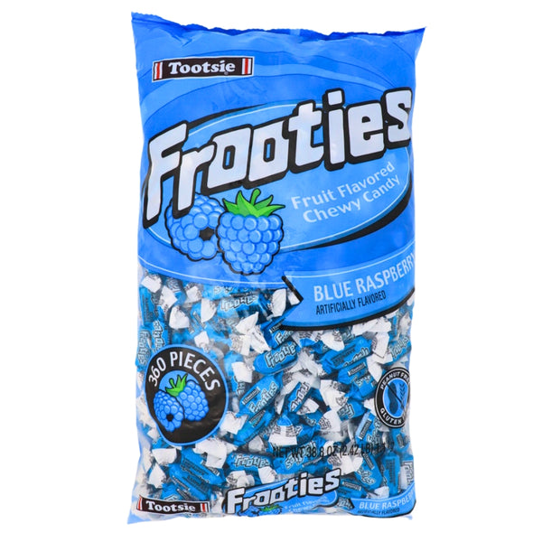Tootsie Roll Frooties Blue Raspberry Candy 360 Pieces - 1 Bag