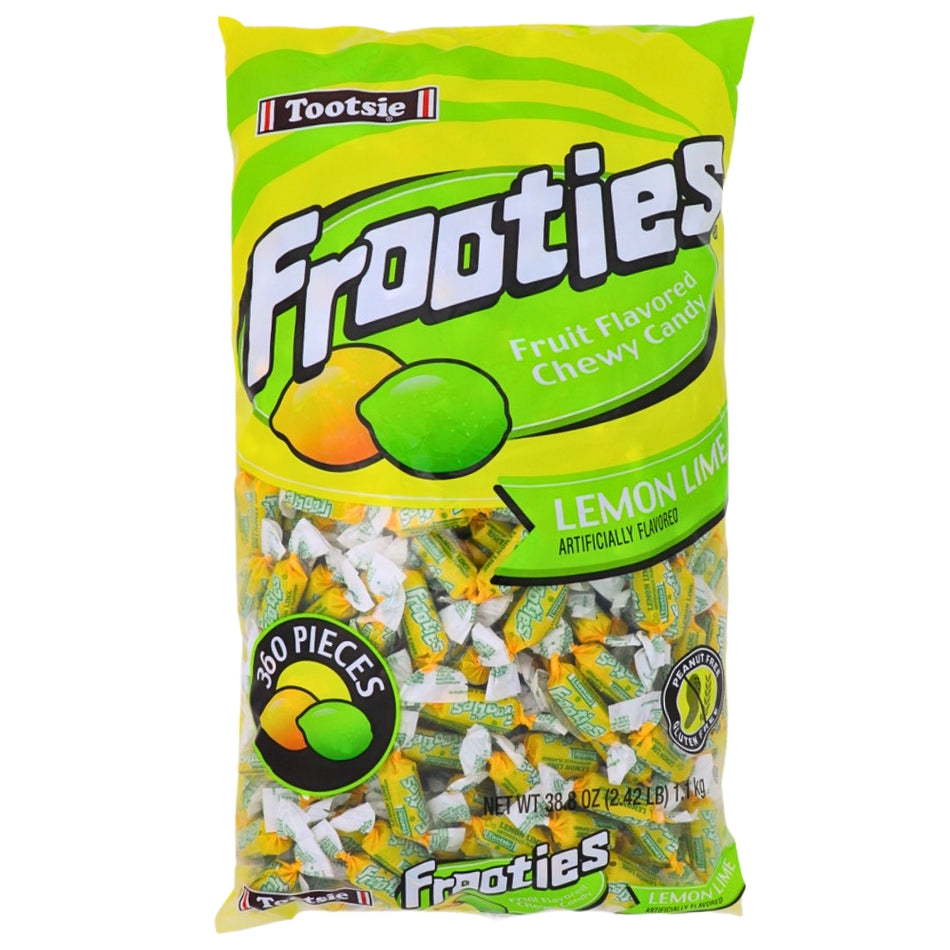 Tootsie Roll Frooties Lemon Lime Candy 360 Pieces - 1 Bag