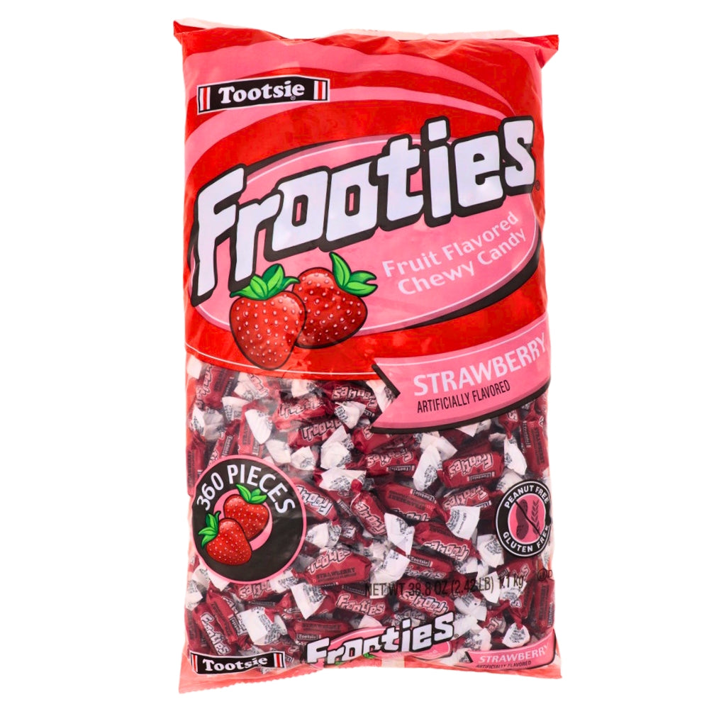 Tootsie Roll Frooties Strawberry Candy 360 Pieces - 1 Bag