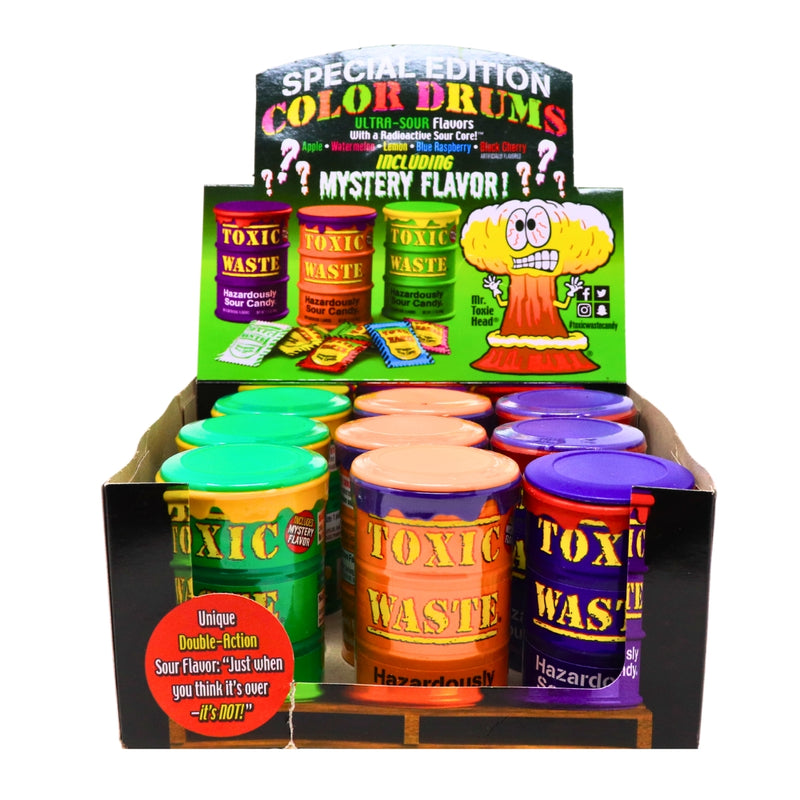 Toxic Waste Candy - Sour Candy with Mystery Flavour - 12 Pack