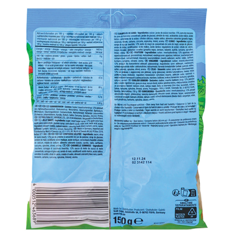 Trolli Apple Garden 150g (Germany) - 20 Pack Nutrition Facts Ingredients