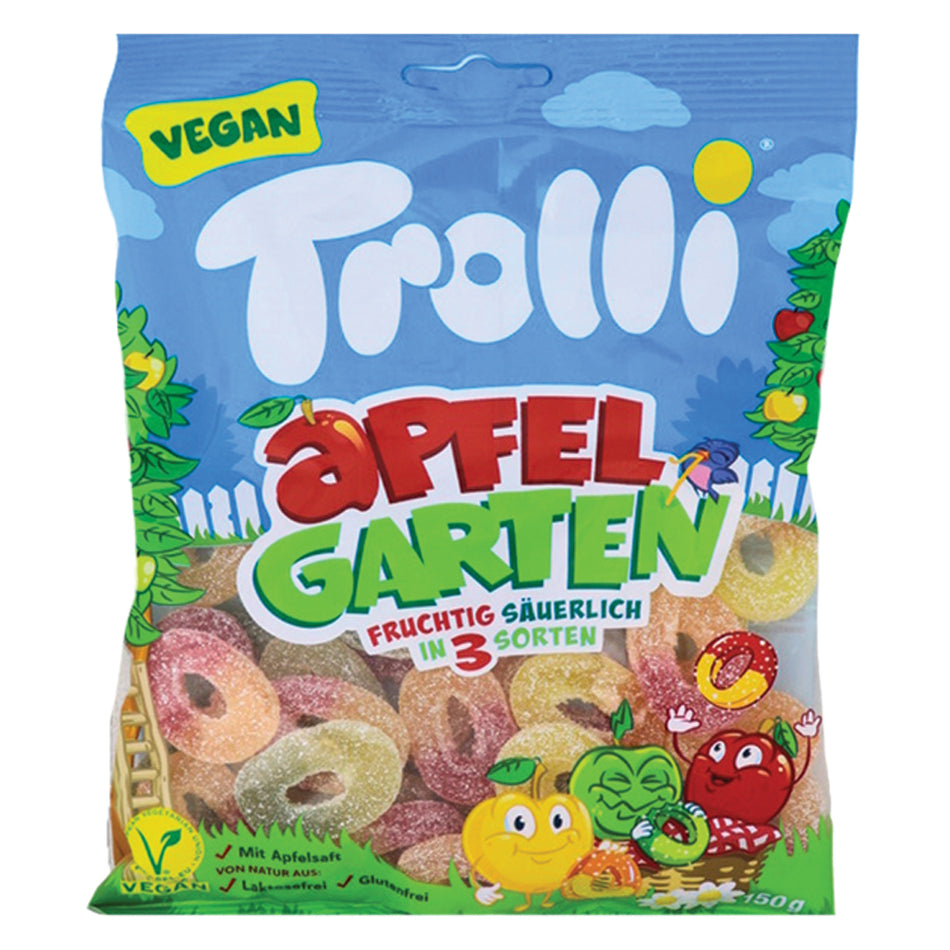Trolli Apple Garden 150g (Germany) - 20 Pack - Trolli Candy - Candy Store - Wholesale Candy - Apple Candy - Gummies - Gummy Candy