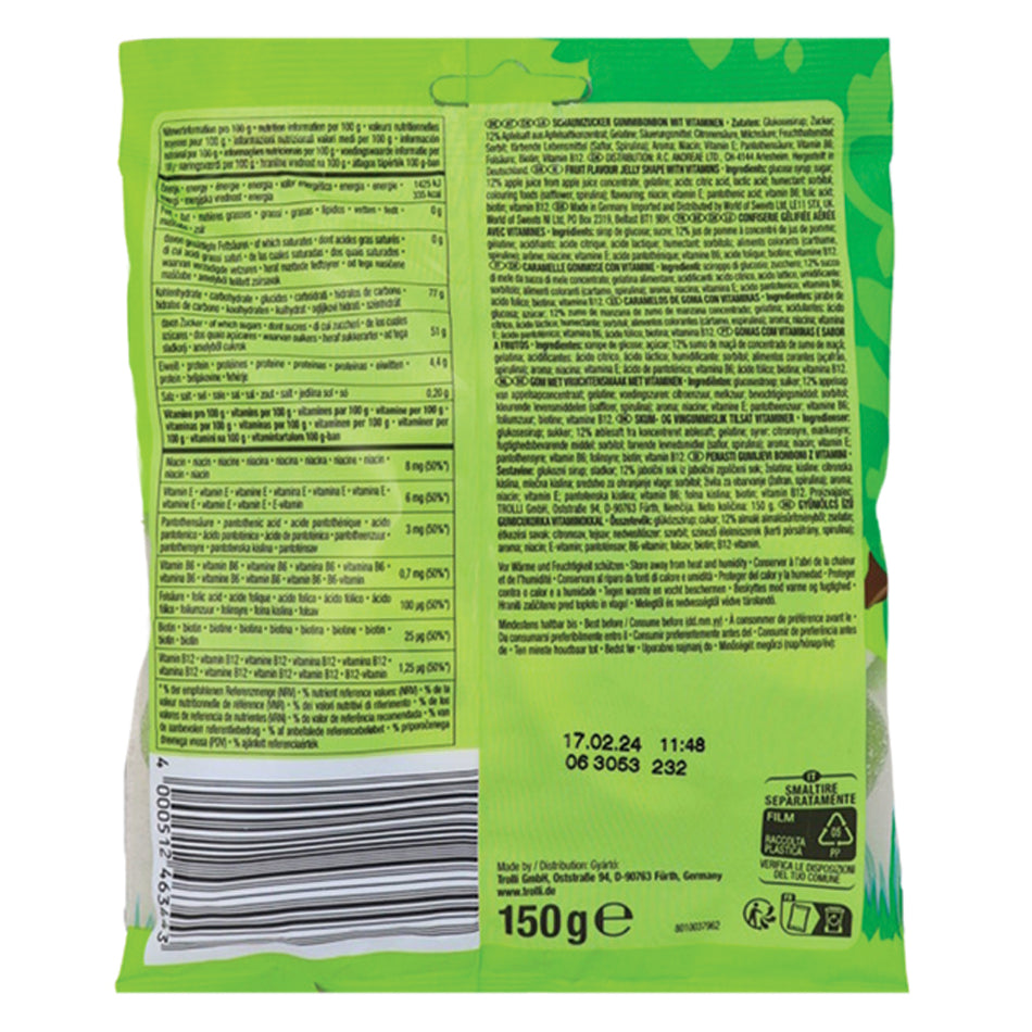 Trolli Applie Rings 150g (Germany) - 21 Pack Nutrition Facts Ingredients - Candy Store - Trolli Candy - Wholesale Candy - Apple Candy - Gummy Candy