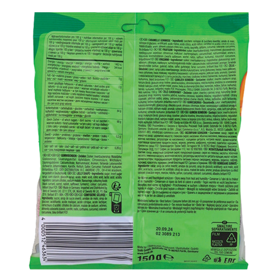 Trolli Dino Rex  150g (Germany) - 21 Pack Nutrition Facts Ingredients - Trolli Candy - Candy Store - Gummy - Trolli Gummy