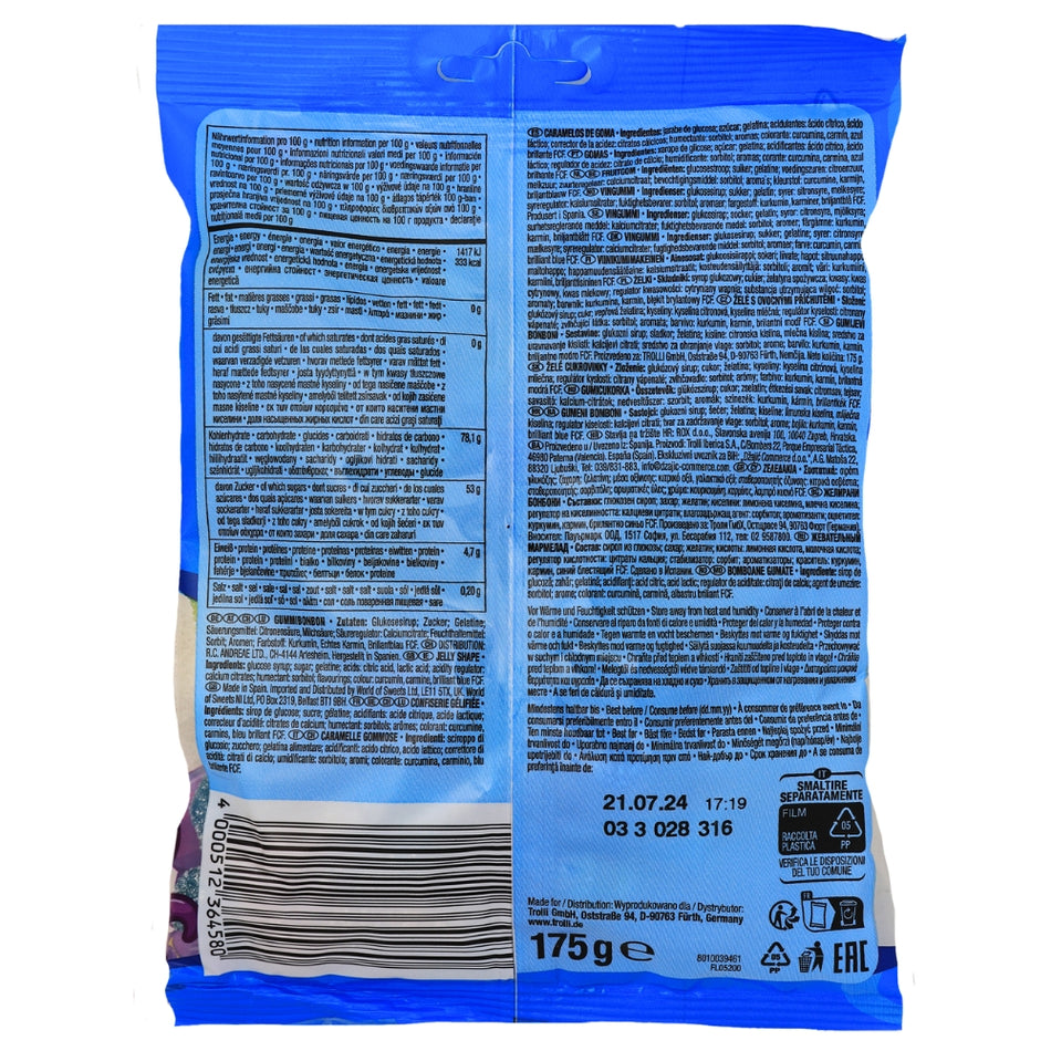 Trolli Tutto Mare 175g (Italy) - 18 Pack Nutrition Facts Ingredients