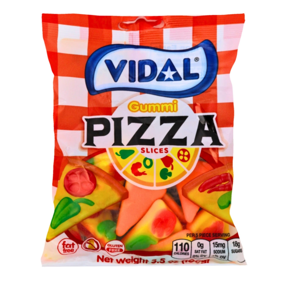 Vidal Pizza Slices 3.5oz - 14 Pack - Candy Store - Wholesale Candy - Gummy Candy - Vidal - Vidal Candy