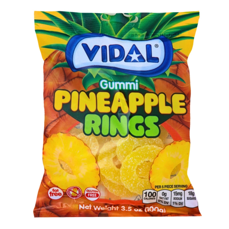 Vidal Pineapple Rings 3.5oz - 14 Pack