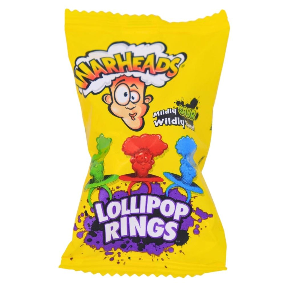 Warheads Lollipop Rings - 18 Pack Nutrition Facts Ingredients