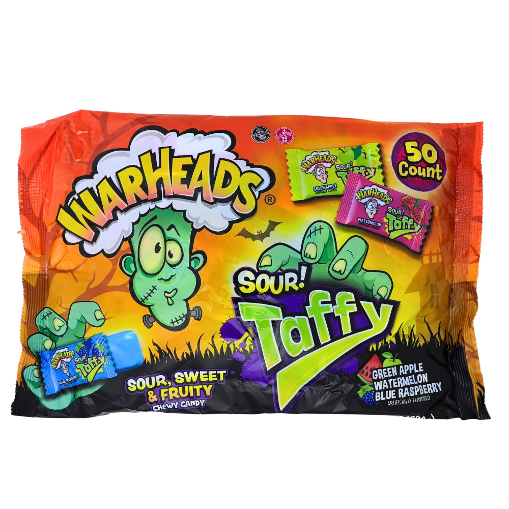 Warheads Taffy 50ct 10.58oz - 1 Pack