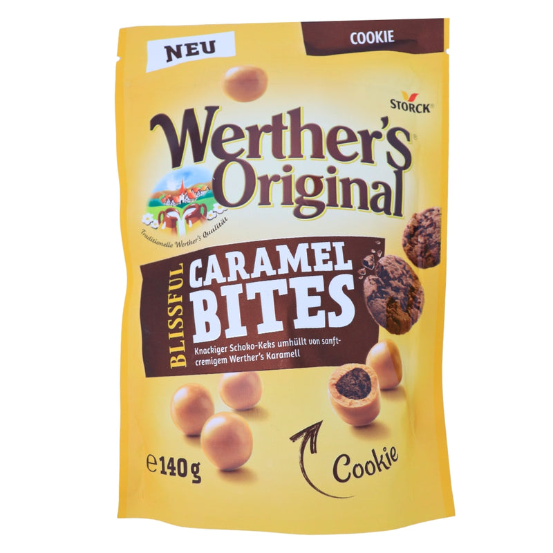 Werthers Original Blissful Caramel Bites Cookies 140g- 16 Pack