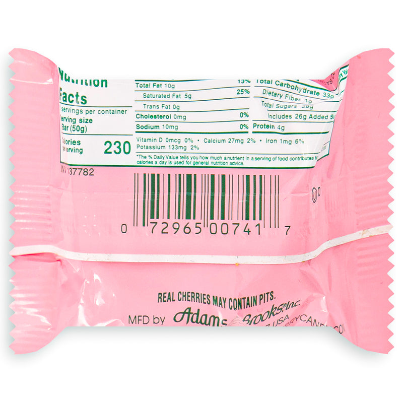 Big Cherry Bar 1.75oz - 24 Pack Ingredients Nutrient facts
