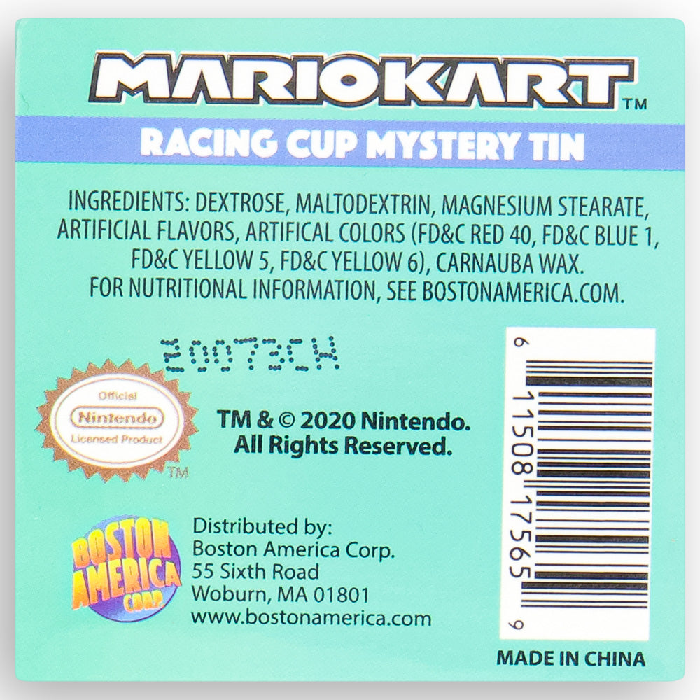 Boston America Mario Kart Mystery Item Box - 18 Pack  Nutrition Facts Ingredients