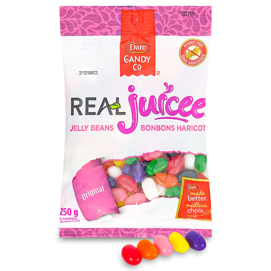 Dare Real Juice Jelly Beans Candy 250g - 12 Pack