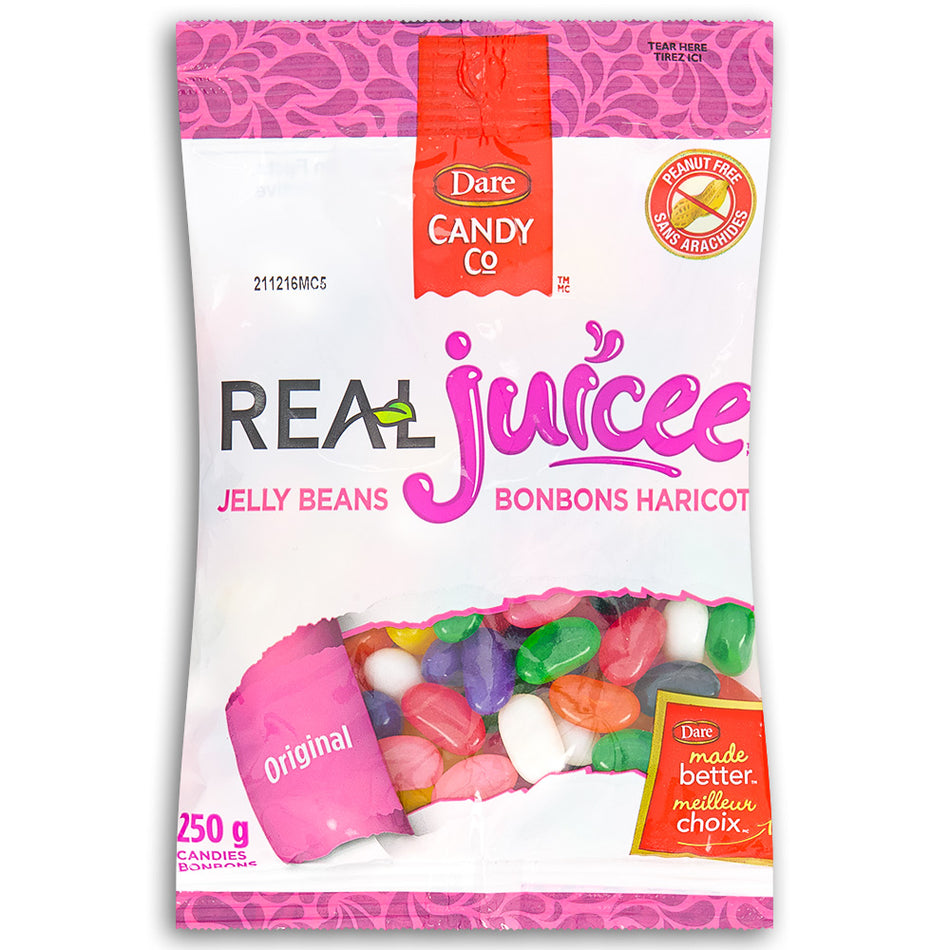 Dare Real Juice Jelly Beans Candy 250g - 12 Pack