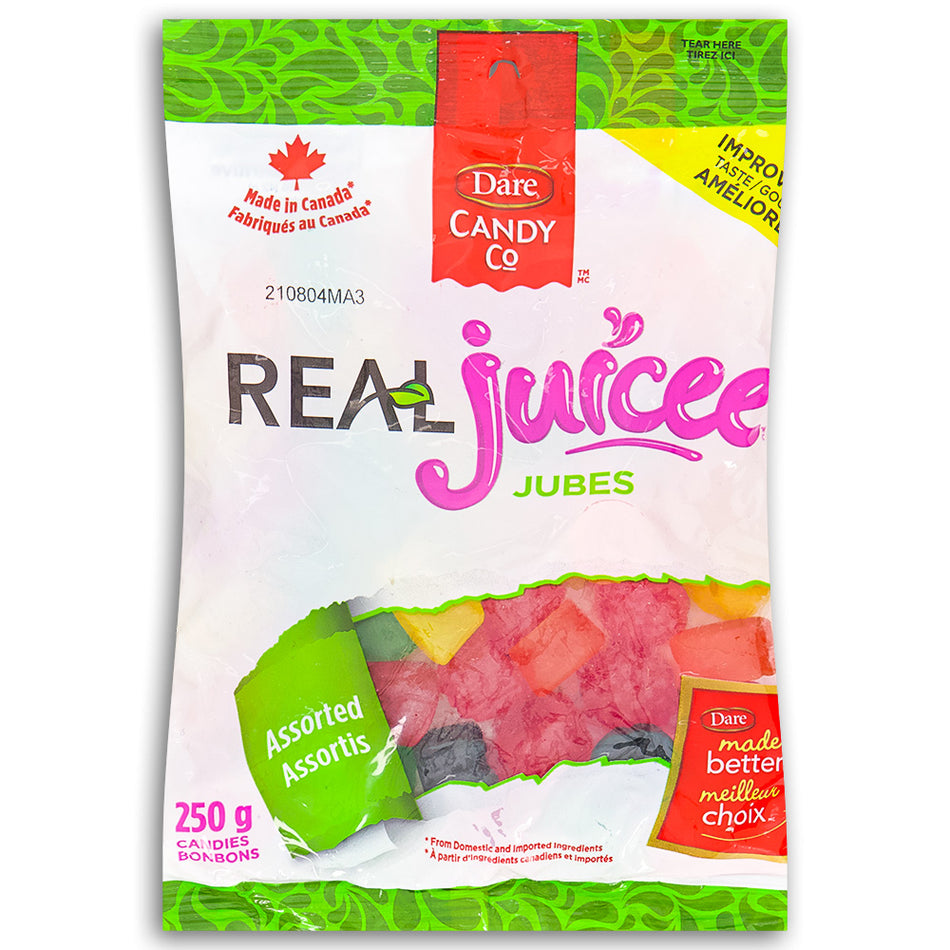 Dare Real Juice Jubes Candy 250g - 12 Pack
