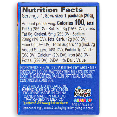 Finders Keepers PJ Masks 0.7oz - 6 Pack Nutrient Facts Ingredients