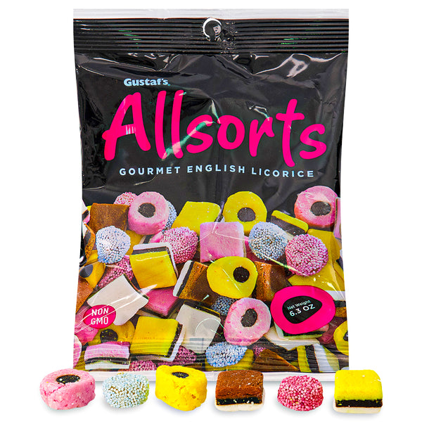 Gustaf's Allsorts Licorice Candies 6.3 oz - 12 Pack - Licorice Allsorts - British Candy