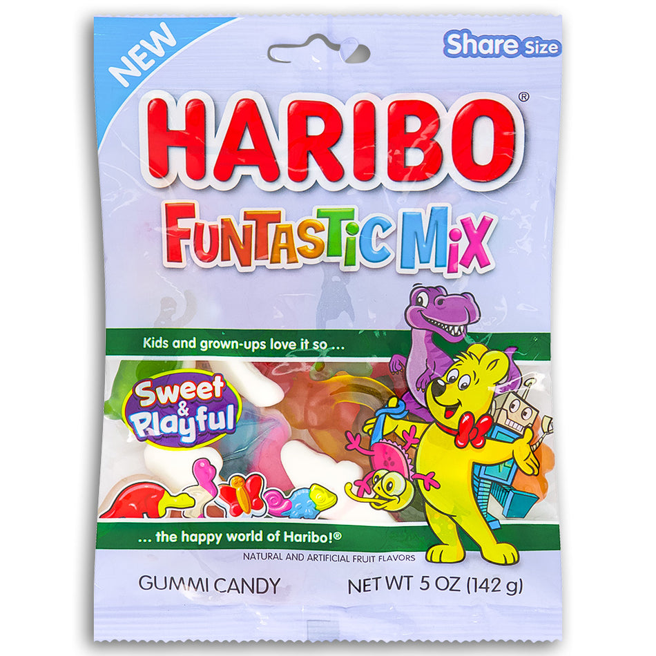 Haribo Funtastic Mix Gummy Candy 5oz - 12 Pack - Fun gummies from Haribo