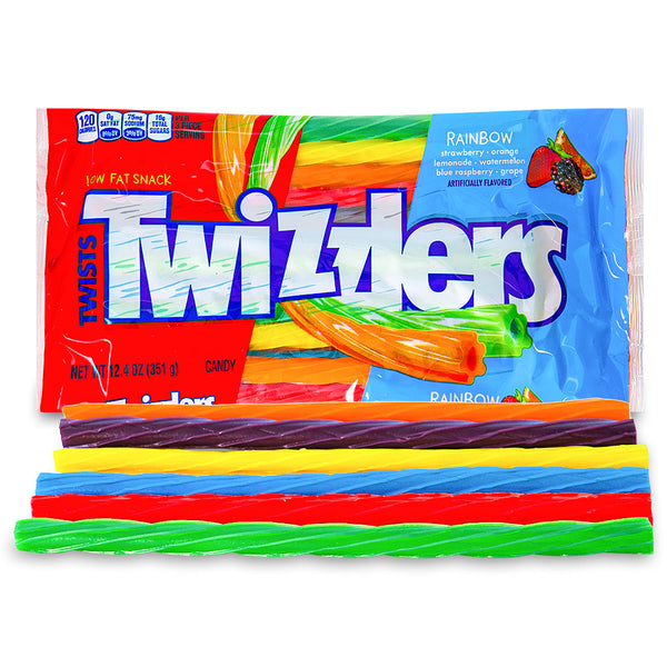 Twizzlers Twists Rainbow Candy 12.4oz - 12 Pack