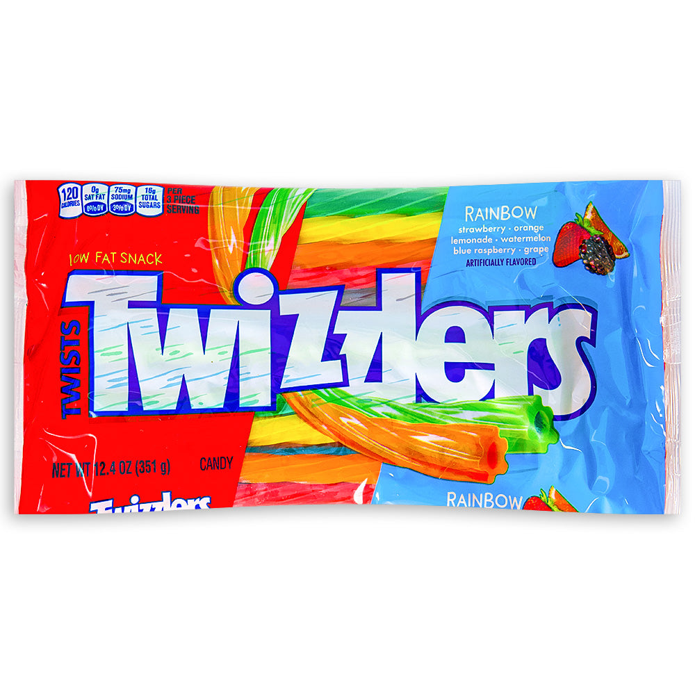 Twizzlers Twists Rainbow Candy 12.4oz - 12 Pack