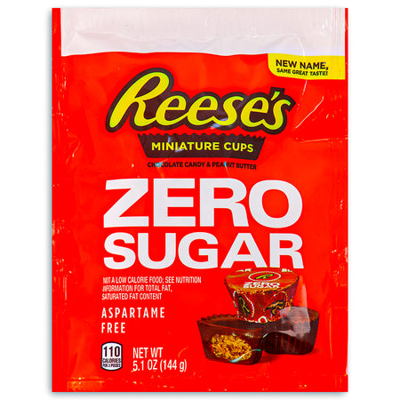 Reese's Zero Sugar Miniature Cups 5.1oz - 8 Pack - Sugar Free Candy