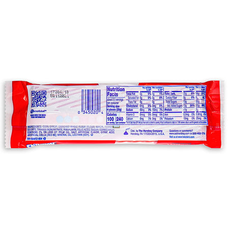 Twizzlers Twists Strawberry 2.5oz - 18 Pack Nutrient Facts Ingredients