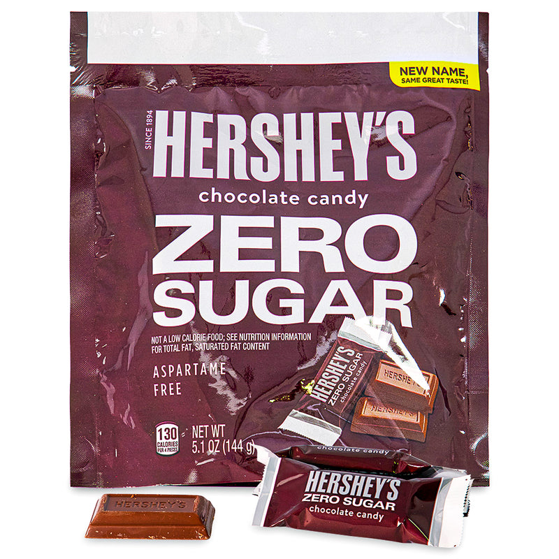 Hershey's Zero Sugar Milk Chocolate Pouch 5.1oz - 8 Pack