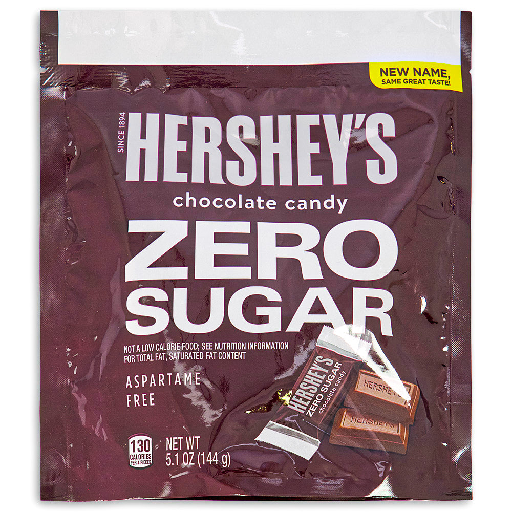 Hershey's Zero Sugar Milk Chocolate Pouch 5.1oz - 8 Pack