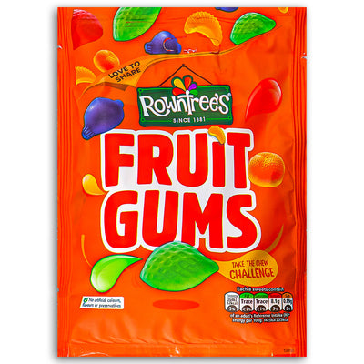 Rowntree's Fruit Gums (UK) 150g - 10 Pack