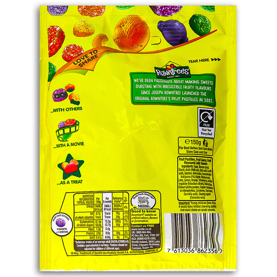 Rowntree's Pick & Mix (UK) 120 g - 10 Pack Nutrition Facts Ingredients