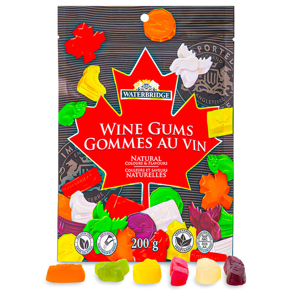 Waterbridge Wine Gums Canadian Mix 200 g - 15 Pack