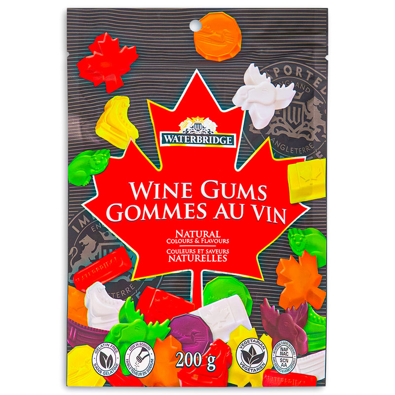 Waterbridge Wine Gums Canadian Mix 200 g - 15 Pack