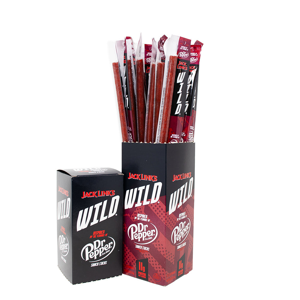 Jack Link's Wild Dr Pepper Snack Sticks - 24 Pack