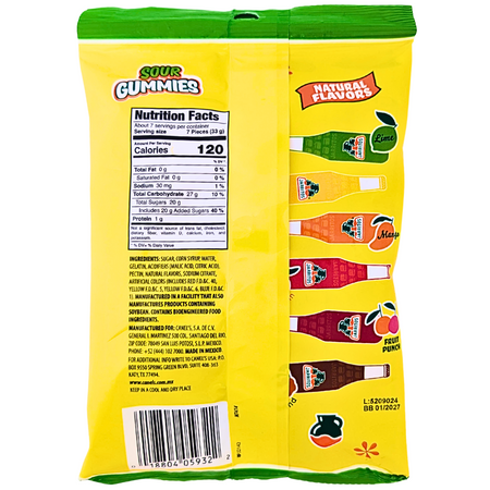 Jarritos Sour Gummies 8oz - 12 Pack