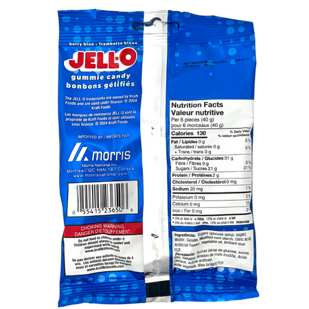 JELL-O Berry Berry Blue Rings 127g - 12 Pack